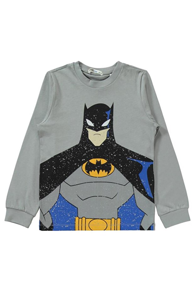 Erkek Çocuk Pijama Takımı 6-9 Yaş Gri - 2