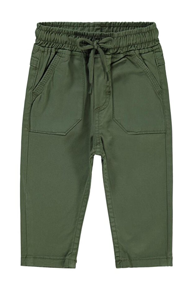 Elastic Waist 6-18 Months Pants - Khaki 6-9 Months