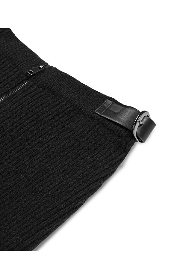 ÇİFT KEMERLİ TRİKO ETEK - 4