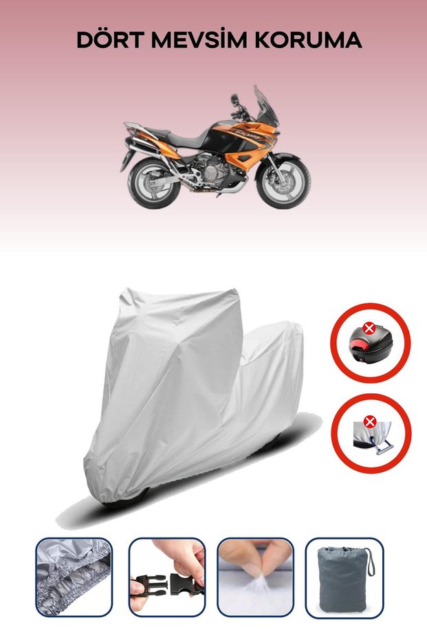 Honda XL 1000V Varadero GRAY MOTORCYCLE BRAND REAR BAG UNCOMPATIBLE