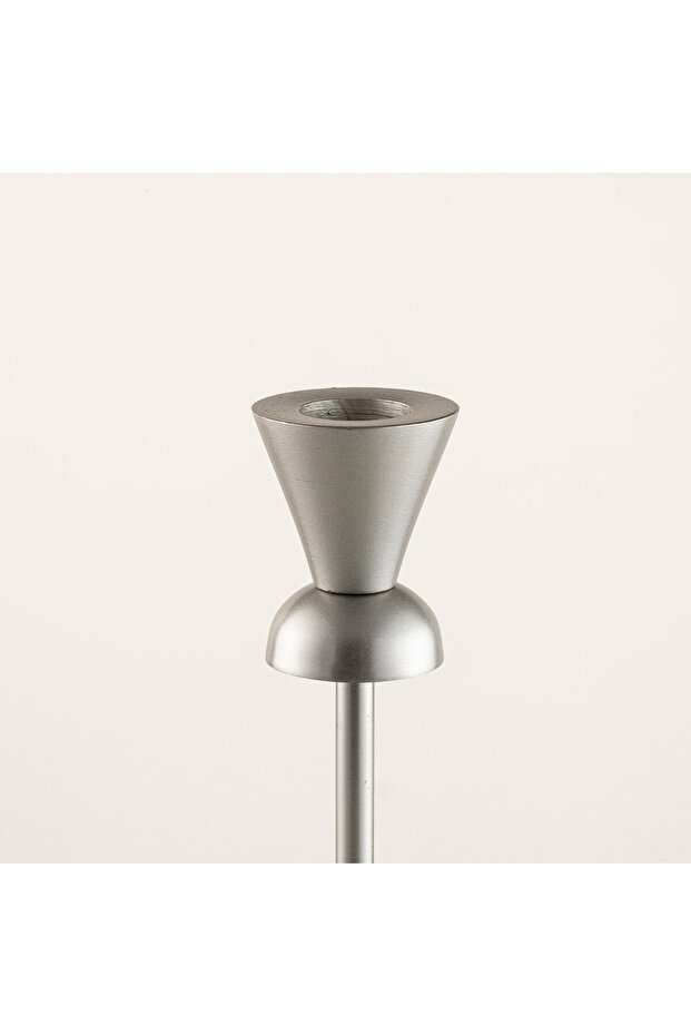 Peggy Şamdan 8x22 Cm Gümüş - 4