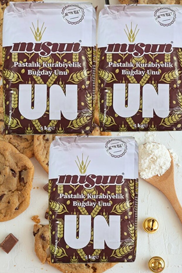 Misun 5 Kg , 3 Adet (ALTIN ELEK) Pastalık Kurabiyelik (ALTIN ELEK) 5 Kgx 3 Adet-asafknt - 1