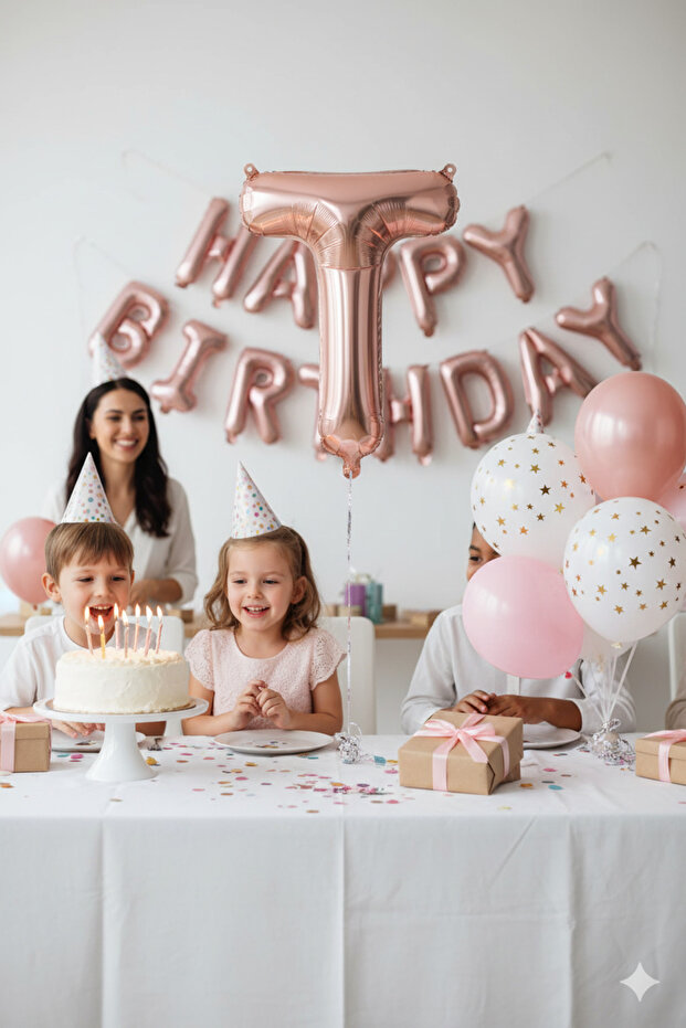 Rose Gold Foil Balloon 36 - 40 cm (t) Letter