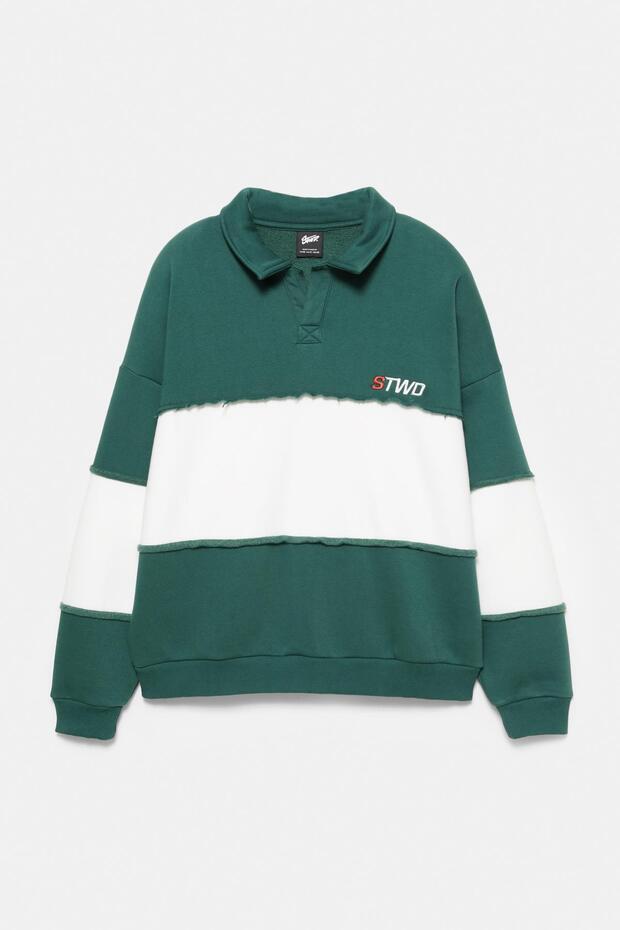 STWD panelli polo sweatshirt - 7