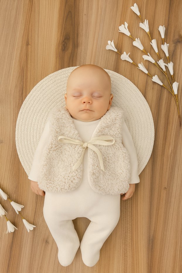 Baby Girl Boy Vest Welsoft Fabric Inner Part Cotton Front Ribbon Baby Newborn Vest