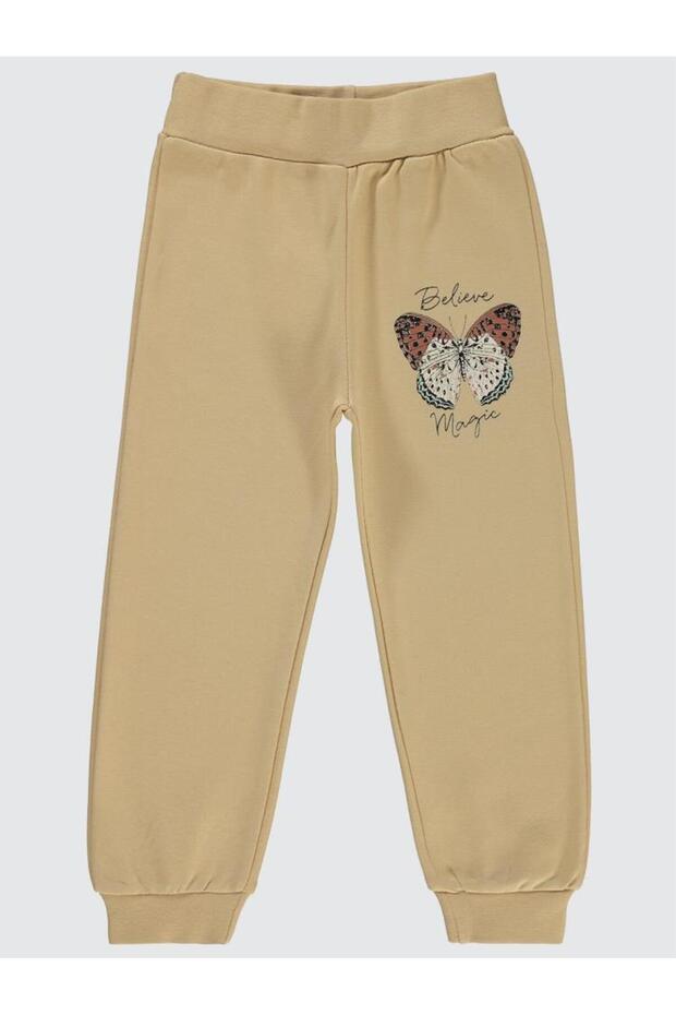 Girl's Sweatpants 2-5 Years Old Oat Milk