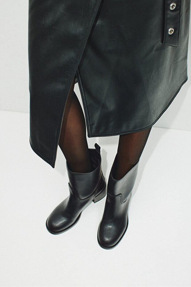 Blok Topuklu Bot - 1