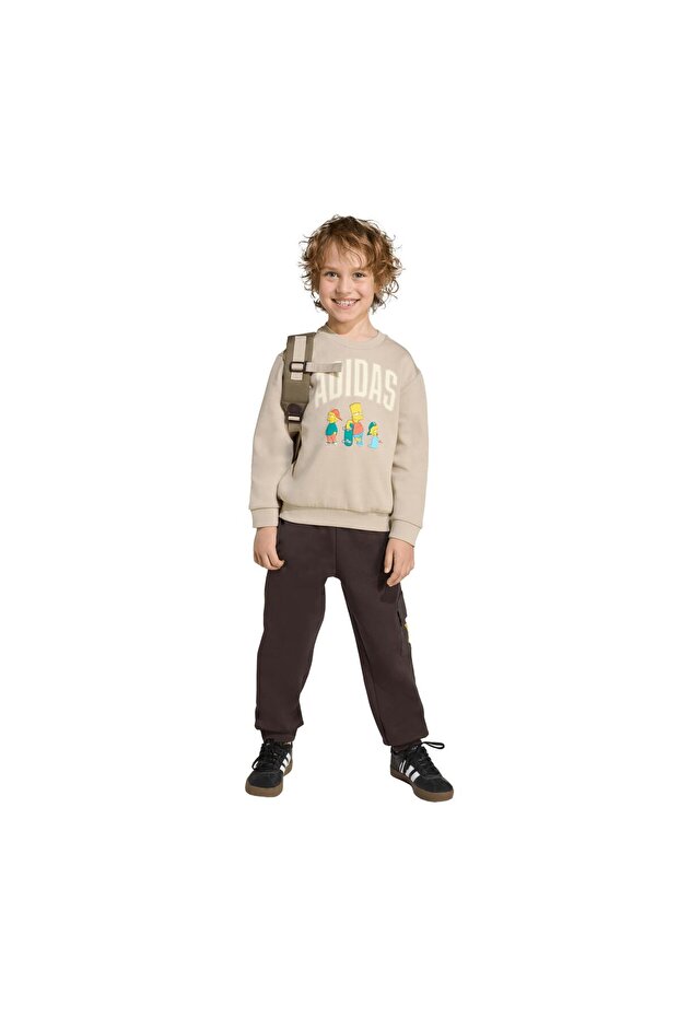 JL9197-C Lk Sım Jog Çocuk Eşofman Takımı Krem - 3