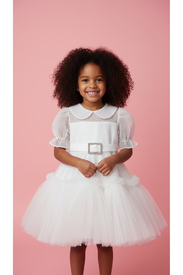 Baby Girl/Child Princess White Fluffy Tutu Dress