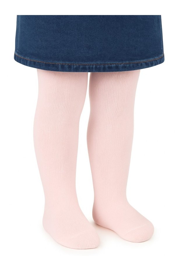 Plain 6-18 Month Baby Girl Pantyhose - Pink 12 Months