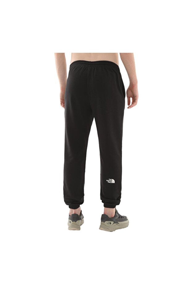 F0A8C41JK31-R M Sımple Dome Lıght Regular Tapered Jogg Erkek Eşofman Altı Siyah - 4