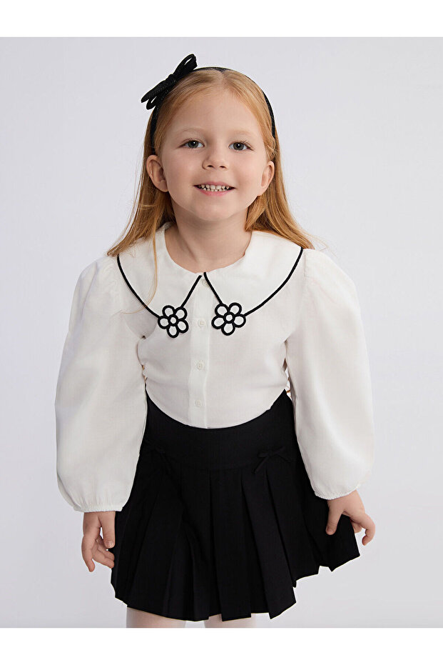 Peter Pan Collar Girls' Shirt