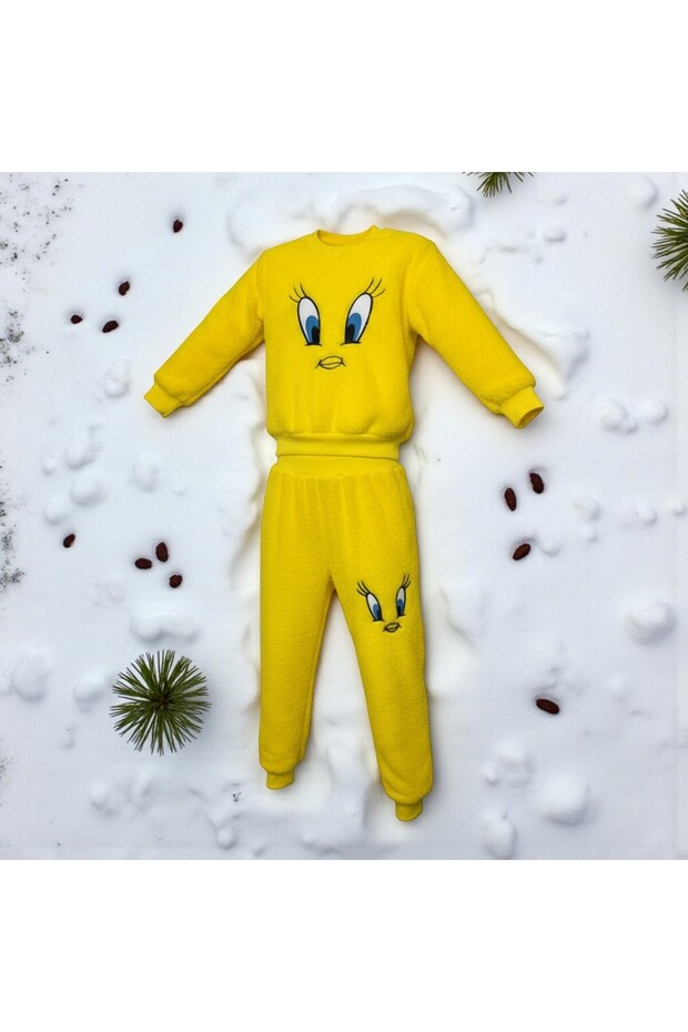 Unisex Children's Plush Two-Piece Set – Warm, Soft & Comfortable Loungewear