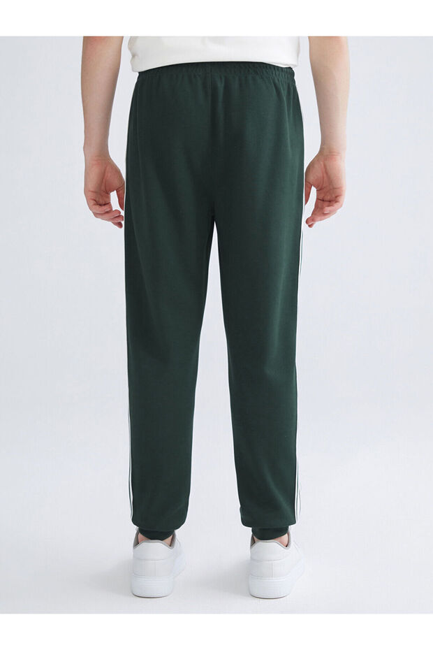 Yeşil Standart Kalıp Erkek Jogger Eşofman Altı - 4