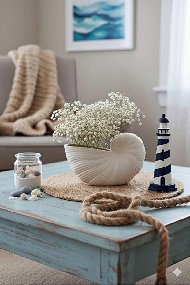Seashell Shaped Decorative Vase, Bowl, Jewelry Plate, Presentation Plate, Candle Holder