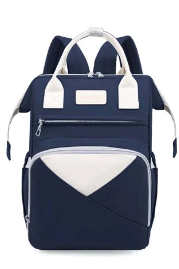 Blue Mum's Baby Travel Backpack