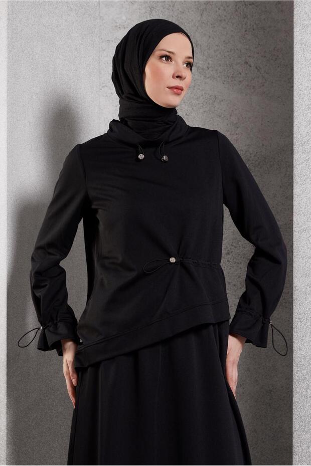 Asymmetric Cut Tracksuit Tunic 45210