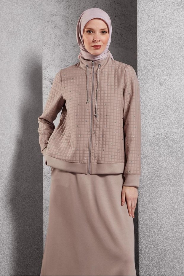Stone Skirted Tracksuit Set 45052