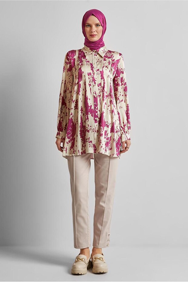 تونيك ساتان منقوش 45429 - 2