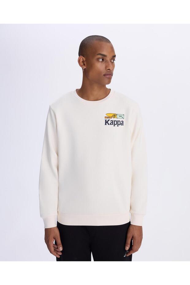 Authentic Graphik Pyke Unisex Beyaz Regular Fit Sweatshirt - 1