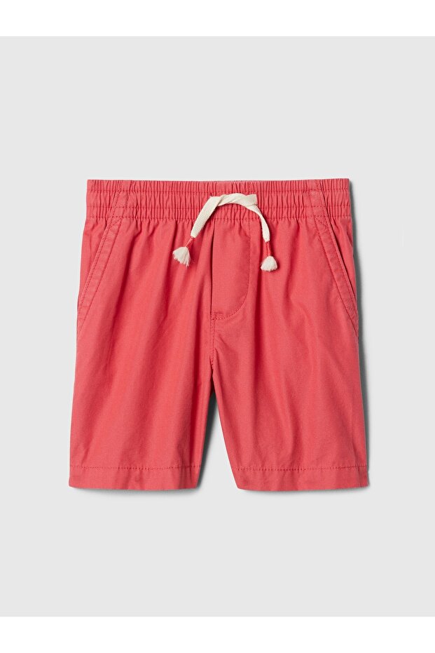 Erkek Bebek Kırmızı Bağcıklı Pull-On Şort - 1