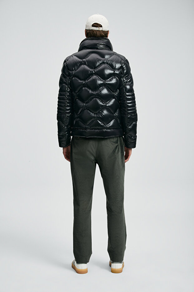 Roy Kaz Tüyü Erkek Mont Siyah - 6