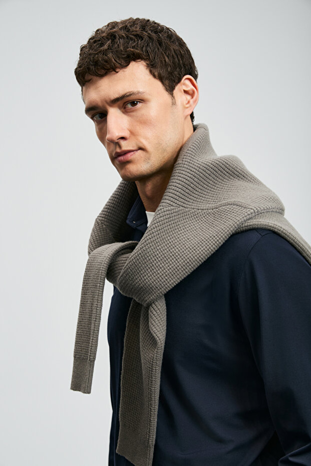 112010668 Carl Erkek Basic Gömlek Regular Fit Erkek Gömlek LACİVERT - 5