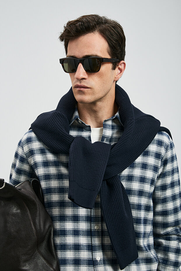 Duke Erkek Basic Gömlek Regular Fit Lacivert - 5