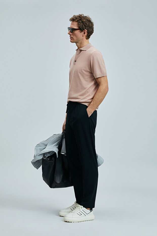 Sımon Smart Erkek Chino Pantolon Slim Fit Siyah - 5