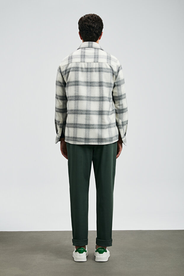 Valdo Erkek Basic Gömlek Regular Fit Gri - 6