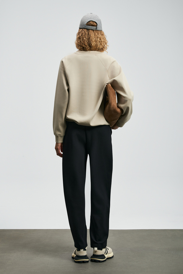 Ander Kadın Örme Sweatshırt Bej - 6