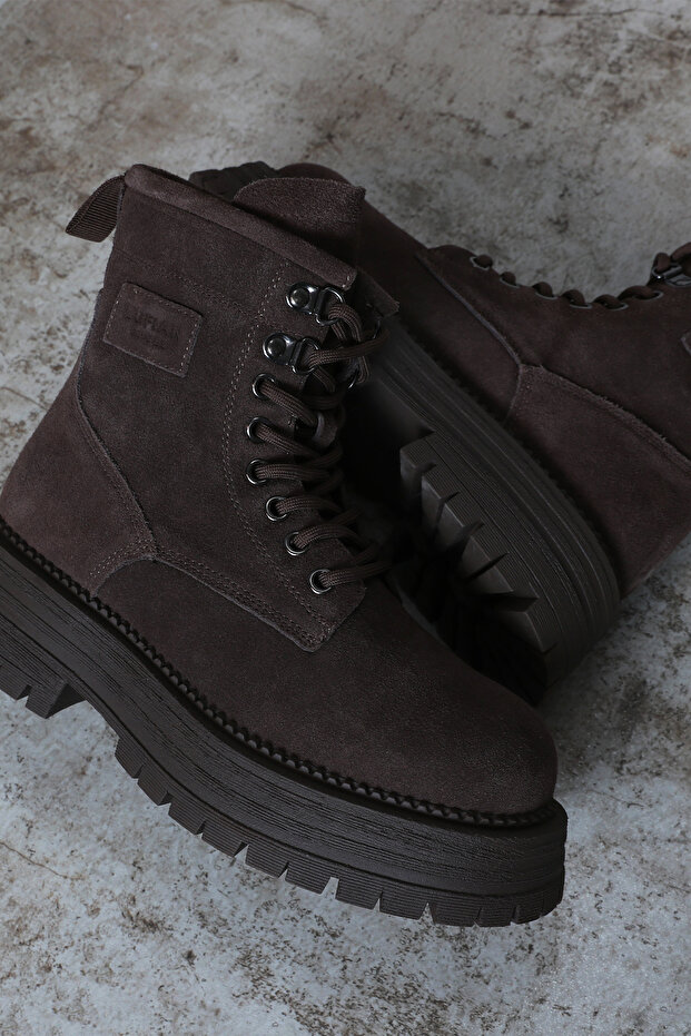 Ember Kadın Deri Bot Kahverengi - 6