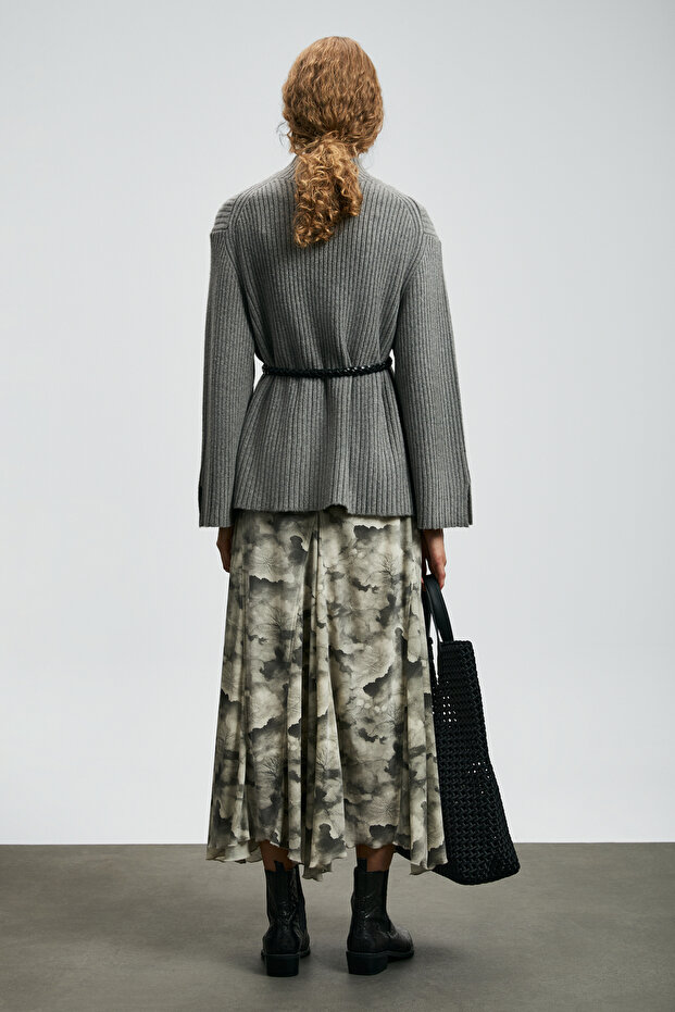 Lıdya Kadın Etek Gri - 5