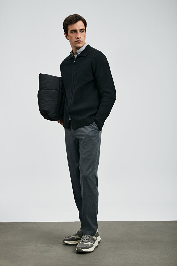 Amber Erkek Hırka Siyah - 4