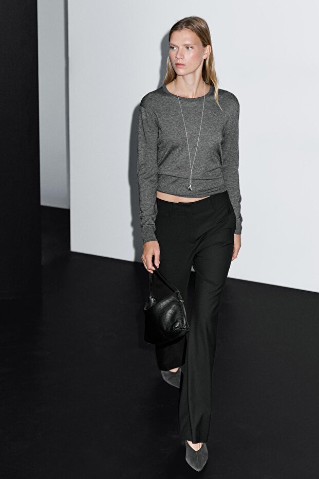 Geniş paça pantolon - 4