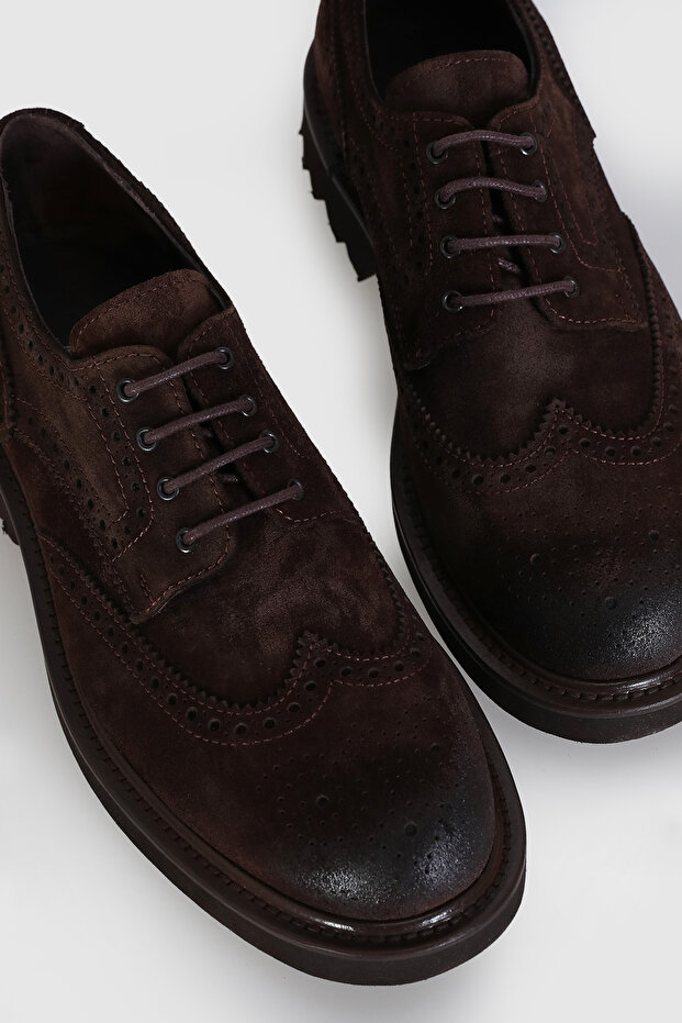 Danı Erkek Deri Ayakkabı Kahverengi - 3