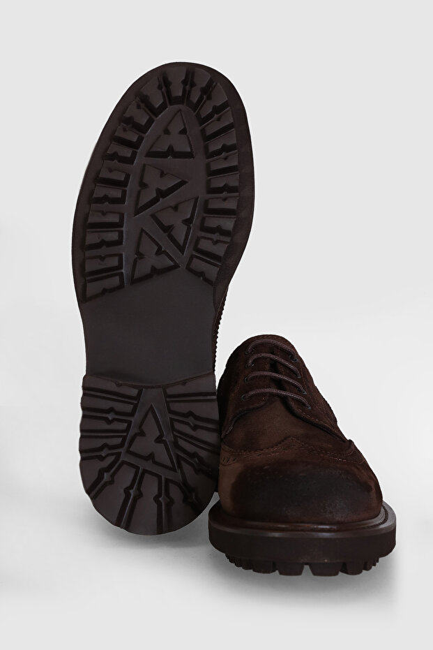 Danı Erkek Deri Ayakkabı Kahverengi - 4