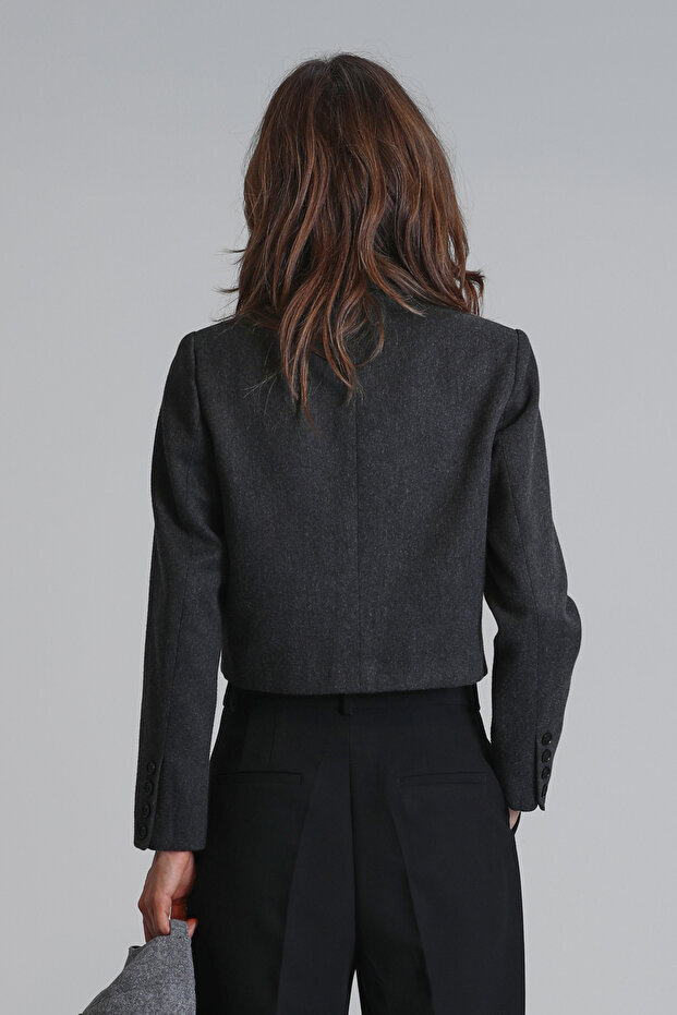 Sıdney Kadın Ceket Antrasit - 6