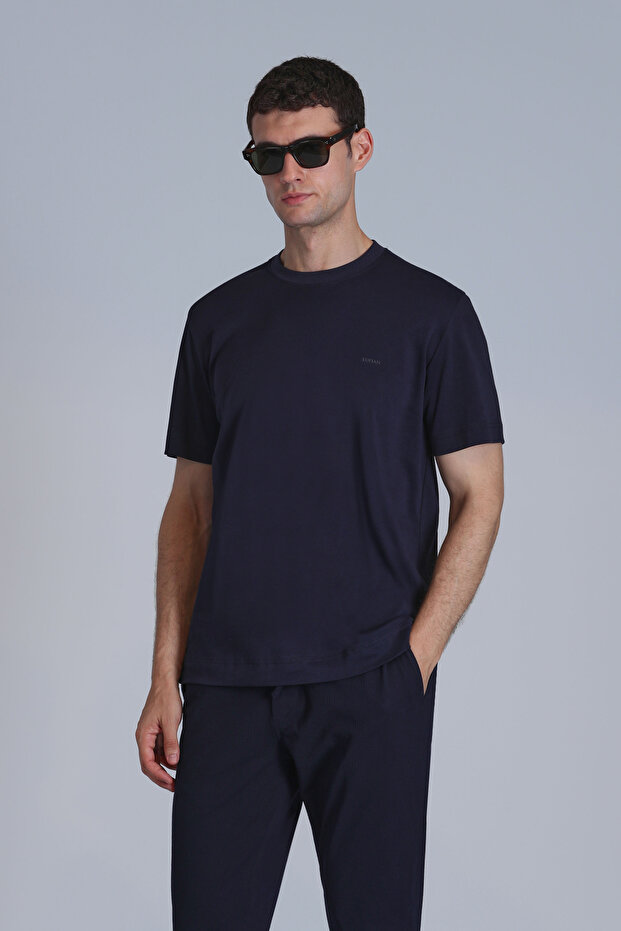 Casa Erkek Basic Tişört Lacivert - 1