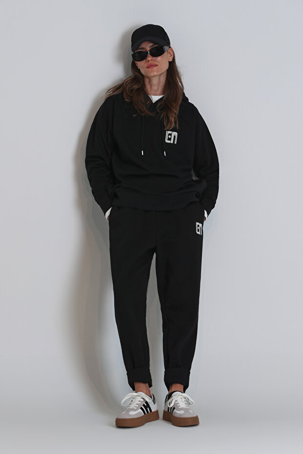 Nıce Örme Kadın Eşofman Siyah - 5