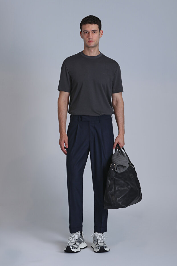 Casa Erkek Basic Tişört Haki - 2