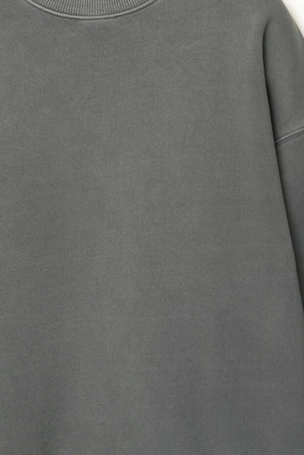 Yıkanmış boxy sweatshirt - 6