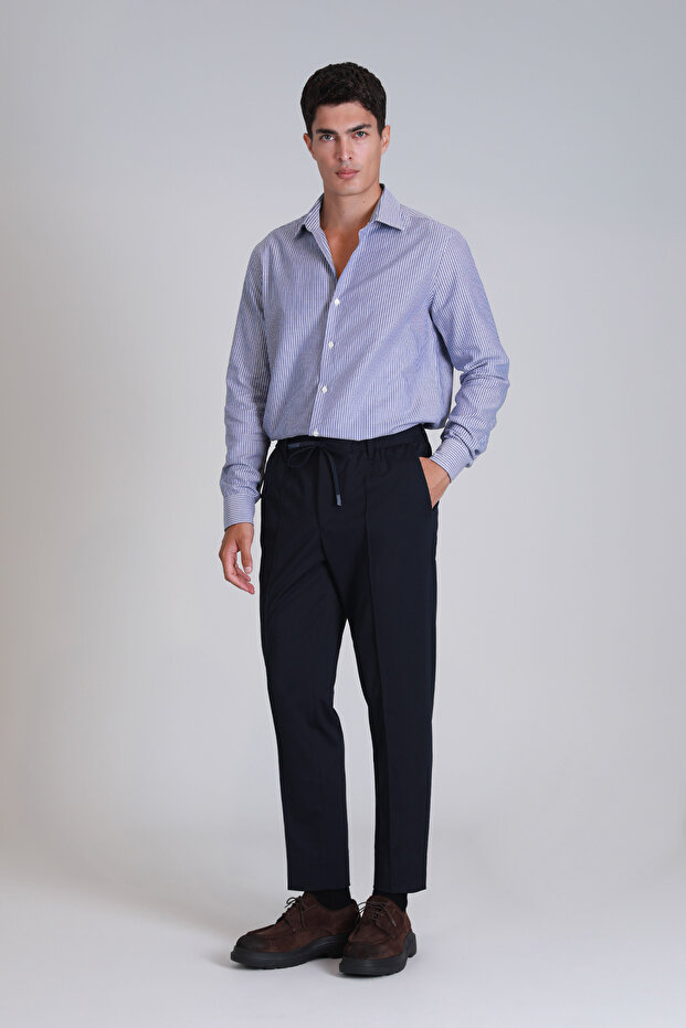 Strıt Erkek Basic Gömlek Slim Fit Lacivert - 2