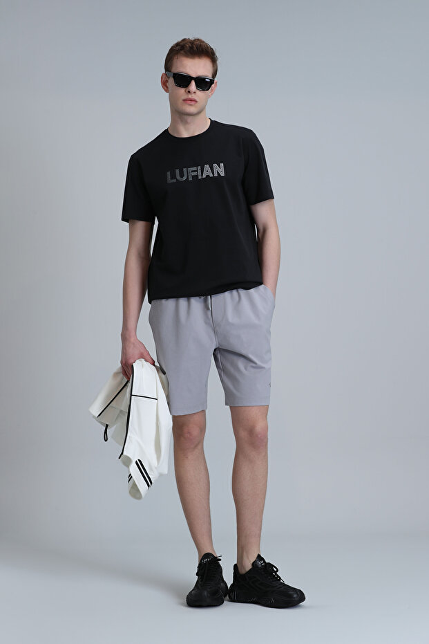 Blue Erkek Şort Eşofman Açık Gri - 1