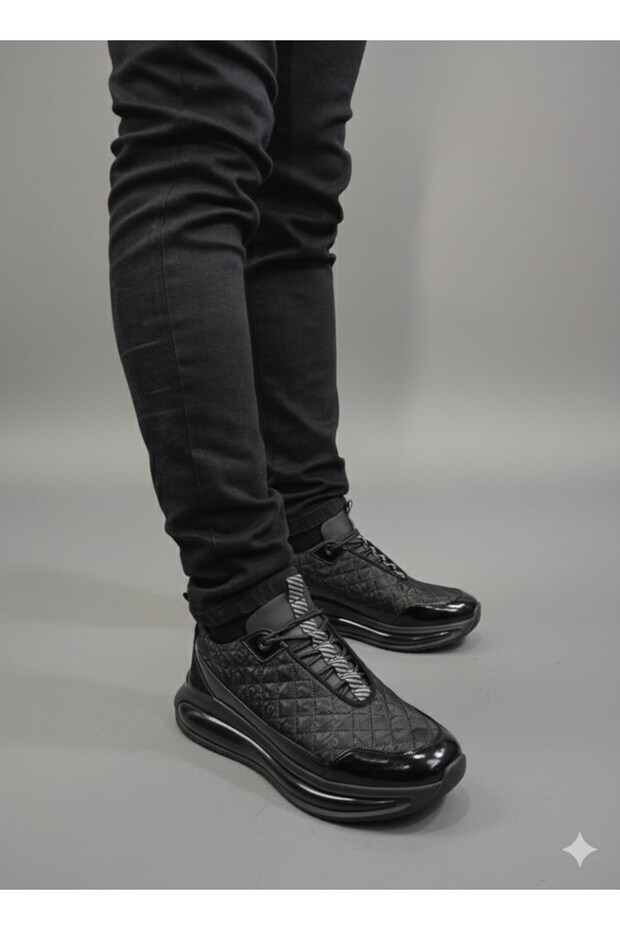 Rubber Laced Parachute Piece Foam Sole Men's Sneaker Shoes 22491