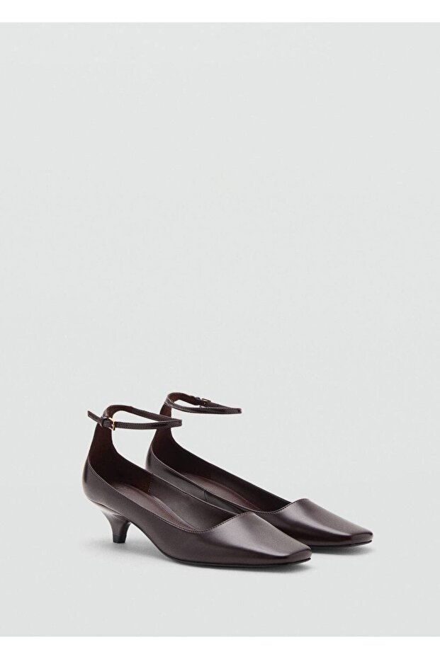 Kitten Heels with Ankle Strap - 1