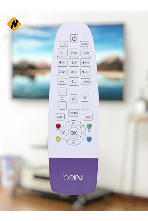 Bein Sport Receiver TV Remote Control White/Purple