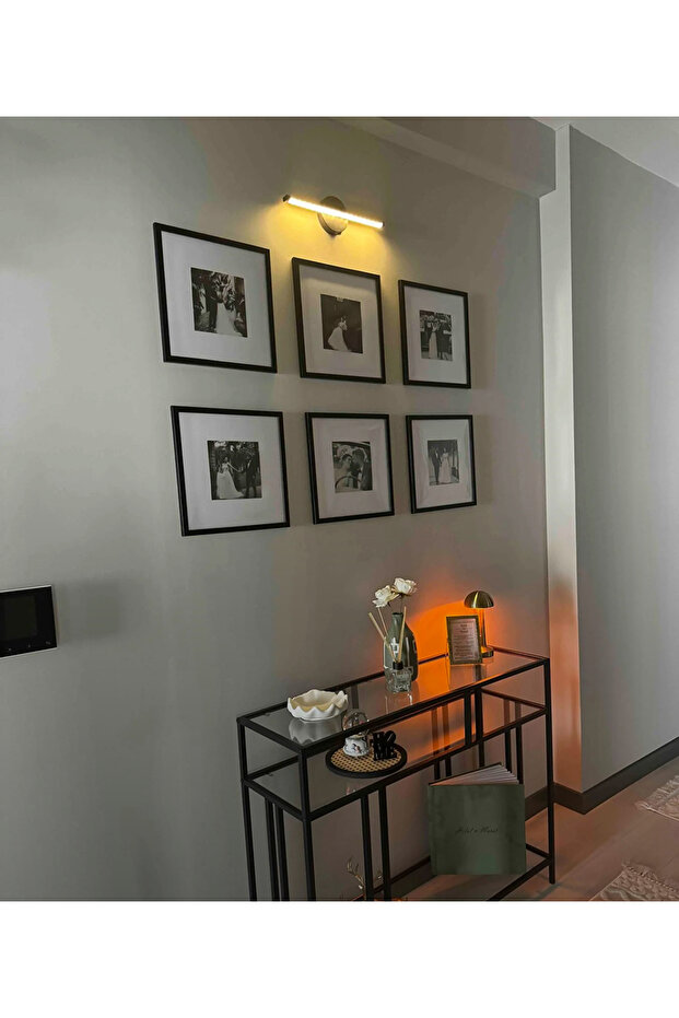 41 cm Resim Aplik, Flüt Aplik, Banyo Apliği, Tablo Apliği PİLLİ VE YAPIŞKANLI - 2