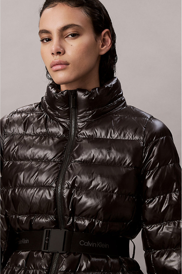 Lightweight Belted Puffer Jacket - 2