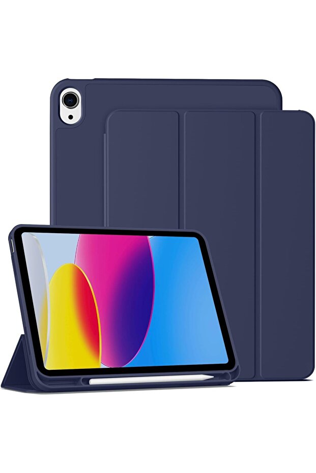 Case for iPad 10th Generation 10.9 inch (2022) with Pencil Holder - Navy